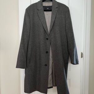 Boss by Hugo Boss Gray Cashmere Wool car coat